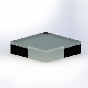 Acrylic Block 4" x 4" x 1" thick GlassAlike